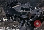 Image of Destroyed Army convoy Hoengsong Korea, 1951, second 35 stock footage video 65675041573