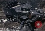 Image of Destroyed Army convoy Hoengsong Korea, 1951, second 36 stock footage video 65675041573