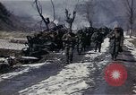 Image of Destroyed Army convoy Hoengsong Korea, 1951, second 61 stock footage video 65675041573