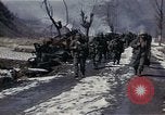 Image of Destroyed Army convoy Hoengsong Korea, 1951, second 62 stock footage video 65675041573