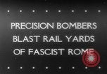 Image of Railroad yards Rome Italy, 1943, second 1 stock footage video 65675041593