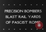 Image of Railroad yards Rome Italy, 1943, second 3 stock footage video 65675041593