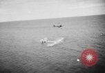 Immagine di Costruttiva PBY Catalina va in crash durante il salvataggio Air-Sea Celebes Paesi Bassi Indie Orientali, 1945, secondo 41 filmato di repertorio 65675041658