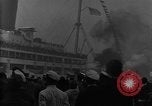 Standbild französischen liner Normandie New York City USA, 1934, aus Sekunde 22 historischem Filmmaterial Videoclip 65675041686