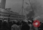 Standbild französischen liner Normandie New York City USA, 1934, aus Sekunde 23 historischem Filmmaterial Videoclip 65675041686
