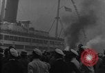 Standbild französischen liner Normandie New York City USA, 1934, aus Sekunde 25 historischem Filmmaterial Videoclip 65675041686