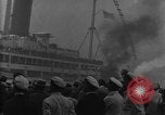 Standbild französischen liner Normandie New York City USA, 1934, aus Sekunde 26 historischem Filmmaterial Videoclip 65675041686
