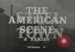 Standbild downtown Ansichten und Hochofen Betrieb Youngstown Ohio USA, 1944, aus Sekunde 15 historischem Filmmaterial Videoclip 65675041736