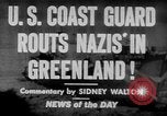 Standbild United States Coast Guard Cutter auf Patrouille aus Grönland Grönland, 1944, aus Sekunde 3 historischem Filmmaterial Videoclip 65675041743