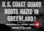 Standbild United States Coast Guard Cutter auf Patrouille aus Grönland Grönland, 1944, aus Sekunde 4 historischem Filmmaterial Videoclip 65675041743
