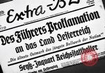 Immagine di Adolf Hitler annuncia il Anschluss Vienna Austria, 1938, secondo 3 filmato di repertorio 65675041760