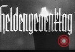 Image of Hermann Goering representing Hitler on Heldengedenktag Germany, 1938, second 11 stock footage video 65675041762