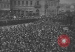 Image of Hitler welcomed during the Anschluss Linz Austria, 1938, second 41 stock footage video 65675041767