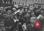 Image of Hitler welcomed during the Anschluss Linz Austria, 1938, second 43 stock footage video 65675041767