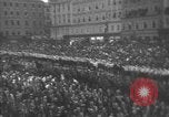 Image of Hitler welcomed during the Anschluss Linz Austria, 1938, second 48 stock footage video 65675041767