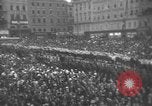 Image of Hitler welcomed during the Anschluss Linz Austria, 1938, second 49 stock footage video 65675041767