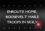 Image of President Roosevelt Sicily Italy, 1943, second 1 stock footage video 65675041820
