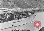 Image of The Aircraft Carriers USS Langley in Panama Canal and USS Saratoga bei Panama, 1925, second 8 stock footage video 65675041842