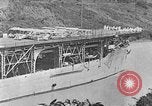 Image of The Aircraft Carriers USS Langley in Panama Canal and USS Saratoga bei Panama, 1925, second 9 stock footage video 65675041842