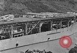 Image of The Aircraft Carriers USS Langley in Panama Canal and USS Saratoga bei Panama, 1925, second 14 stock footage video 65675041842