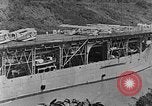 Image of The Aircraft Carriers USS Langley in Panama Canal and USS Saratoga bei Panama, 1925, second 15 stock footage video 65675041842