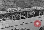 Image of The Aircraft Carriers USS Langley in Panama Canal and USS Saratoga bei Panama, 1925, second 19 stock footage video 65675041842