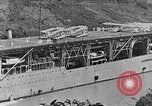 Image of The Aircraft Carriers USS Langley in Panama Canal and USS Saratoga bei Panama, 1925, second 21 stock footage video 65675041842