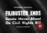 Standbild Civil Rights Act kurz vor der Passage Washington DC USA, 1964, aus Sekunde 1 historischem Filmmaterial Videoclip 65675041871