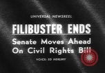 Standbild Civil Rights Act kurz vor der Passage Washington DC USA, 1964, aus Sekunde 3 historischem Filmmaterial Videoclip 65675041871