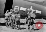Image of C 47 aircraft with American paratroopers in World War 2 European Theater, 1943, second 20 stock footage video 65675041942