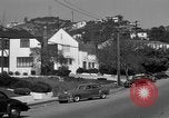 Image of La Cienega Blvd, City Hall, and Hollywood Memorial Park Cemetery Los Angeles California USA, 1950, second 48 stock footage video 65675041957