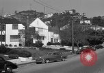 Image of La Cienega Blvd, City Hall, and Hollywood Memorial Park Cemetery Los Angeles California USA, 1950, second 49 stock footage video 65675041957