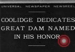 Immagine di Calvin Coolidge alla diga di Coolidge dedizione San Carlos Arizona USA, 1930, secondo 1 filmato di repertorio 65675041966