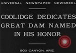 Immagine di Calvin Coolidge alla diga di Coolidge dedizione San Carlos Arizona USA, 1930, secondo 4 filmato di repertorio 65675041966