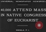 Standbild Kongress der Eucharistie Manila Philippinen, 1930, aus Sekunde 3 historischem Filmmaterial Videoclip 65675041968