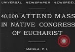 Standbild Kongress der Eucharistie Manila Philippinen, 1930, aus Sekunde 4 historischem Filmmaterial Videoclip 65675041968