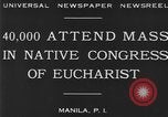 Standbild Kongress der Eucharistie Manila Philippinen, 1930, aus Sekunde 5 historischem Filmmaterial Videoclip 65675041968