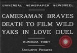 Standbild Yak Schlacht Kumbum Tibet, 1930, aus Sekunde 1 historischem Filmmaterial Videoclip 65675041972