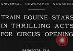 Standbild Zebras und Pferde im Circus Sarasota Florida USA, 1930, aus Sekunde 1 historischem Filmmaterial Videoclip 65675041973