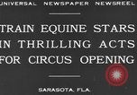 Standbild Zebras und Pferde im Circus Sarasota Florida USA, 1930, aus Sekunde 4 historischem Filmmaterial Videoclip 65675041973