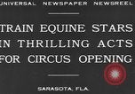 Standbild Zebras und Pferde im Circus Sarasota Florida USA, 1930, aus Sekunde 6 historischem Filmmaterial Videoclip 65675041973