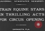 Standbild Zebras und Pferde im Circus Sarasota Florida USA, 1930, aus Sekunde 7 historischem Filmmaterial Videoclip 65675041973