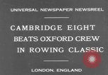 Standbild Rowing Classic London England Vereinigtes Königreich, 1931, aus Sekunde 3 historischem Filmmaterial Videoclip 65675041975