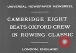 Standbild Rowing Classic London England Vereinigtes Königreich, 1931, aus Sekunde 6 historischem Filmmaterial Videoclip 65675041975