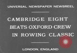 Standbild Rowing Classic London England Vereinigtes Königreich, 1931, aus Sekunde 7 historischem Filmmaterial Videoclip 65675041975