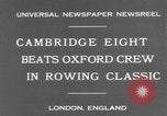 Standbild Rowing Classic London England Vereinigtes Königreich, 1931, aus Sekunde 9 historischem Filmmaterial Videoclip 65675041975
