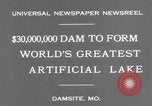 Standbild Bagnell Dam Missouri United States USA, 1931, aus Sekunde 7 historischem Filmmaterial Videoclip 65675041980