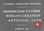 Standbild Bagnell Dam Missouri United States USA, 1931, aus Sekunde 9 historischem Filmmaterial Videoclip 65675041980