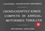 Standbild Motor Bike race Richmond England, 1931, aus Sekunde 6 historischem Filmmaterial Videoclip 65675041981