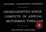 Standbild Motor Bike race Richmond England, 1931, aus Sekunde 9 historischem Filmmaterial Videoclip 65675041981